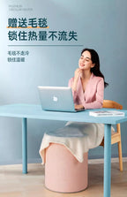 220V Electric Foot Warmer Under Desk Heating Pad for Office Winter Warmth Leg Heating Blanket DAB