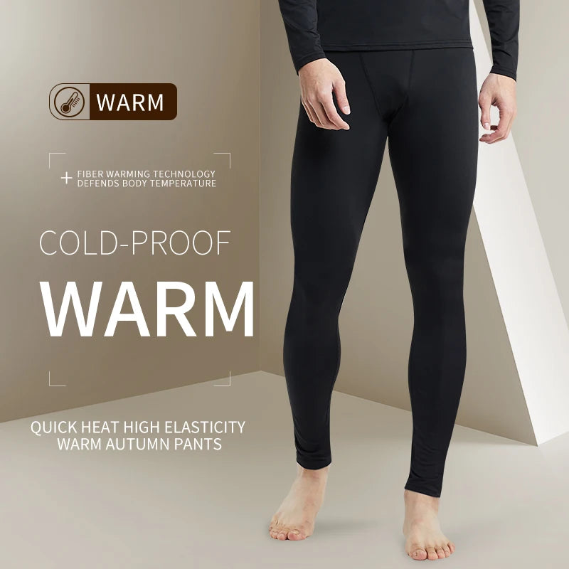 Warm Pants For Men With Plush And Thickened Autumn And Winter High Elasticity,