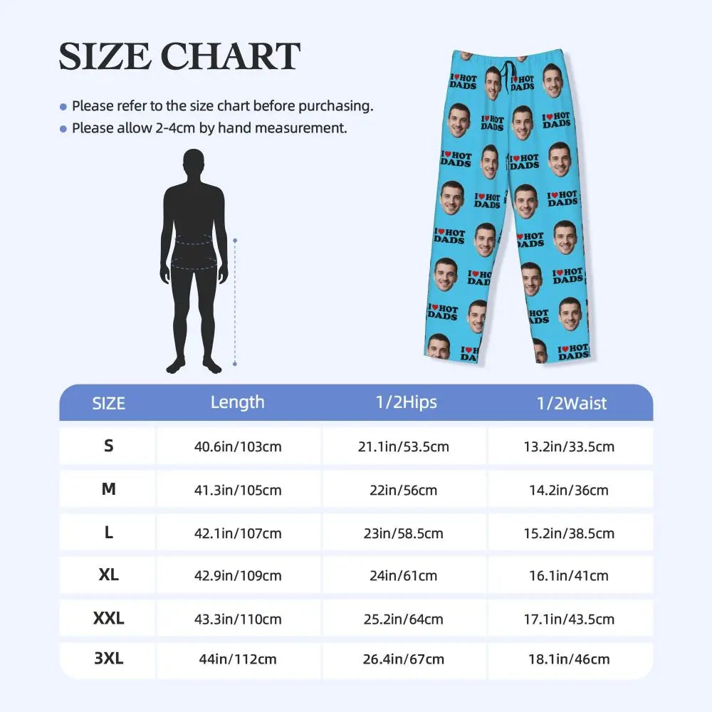 I Love Hot Moms Custom Pajama Pants