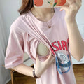 Breastfeeding Dress Home Clothes For Women Summer Maternity Nursing Dresses Pregnant Loose Casual Feeding Clothing Pregnancy