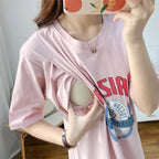 Breastfeeding Dress Home Clothes For Women Summer Maternity Nursing Dresses Pregnant Loose Casual Feeding Clothing Pregnancy