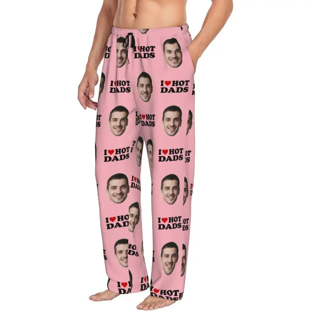 I Love Hot Moms Custom Pajama Pants