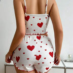 Women's Pajamas Set Sleepwear 2 PCS Short Tank Tops And Short