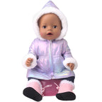 43 cm Doll Clothes Down Jackets Warm Coat for American Girl Doll Accessories Fashion New Baby Born Down Jackets Suit 18inch Doll