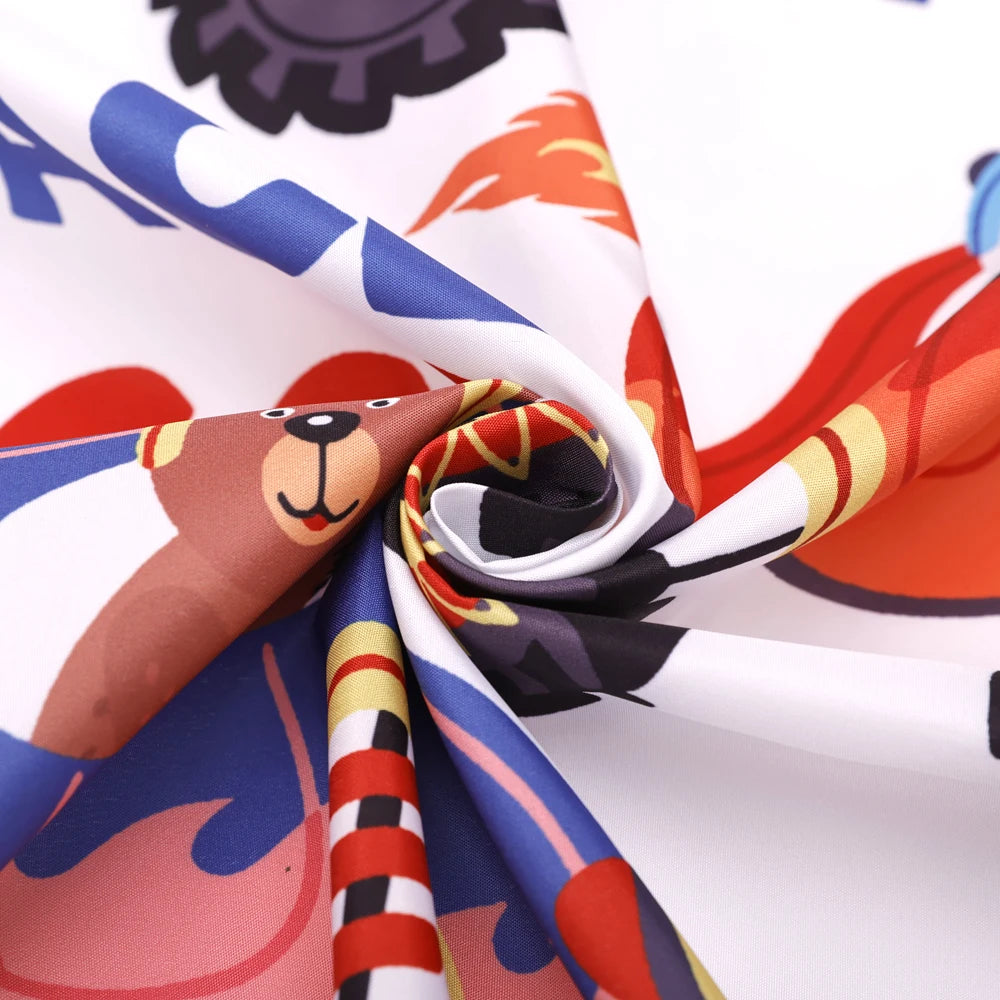 Salon Kids Hairdressing Cape Hairdresser Cartoon Pattern Haircut Styling Gown Barber Shop Household Child Hair Cut Cape Apron