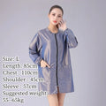 Hair Salon Work Clothes Pet Grooming Uniforms Long Sleeve Beauty Salon Smock Barber Shop Hairdresser Robe Anti Hair Gown Y1206
