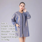 Hair Salon Work Clothes Pet Grooming Uniforms Long Sleeve Beauty Salon Smock Barber Shop Hairdresser Robe Anti Hair Gown Y1206
