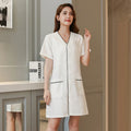 Beauty Salon Beautician Overalls Hairdressing Spa Massage Therapist Health Work Uniform Nail Salon Long / Short Sleeves Coats