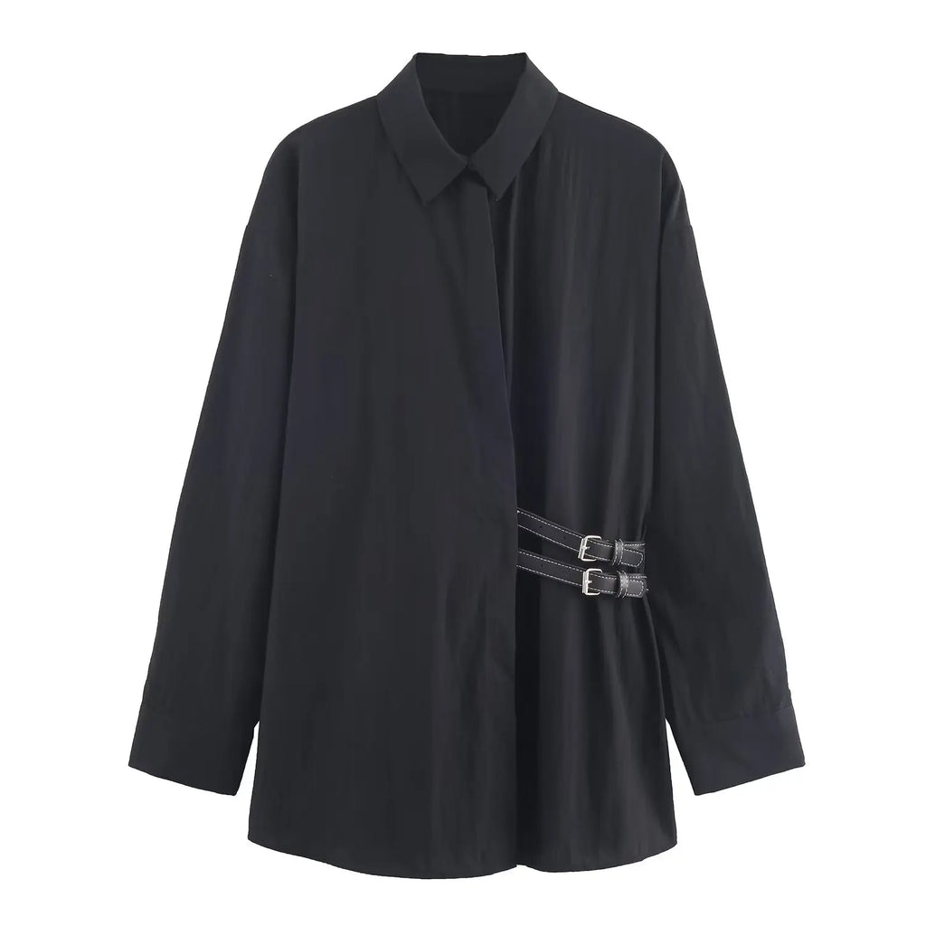 Women Black Shirts for Women Female Fashion Long Sleeve Blouses Women's Casual Shirt