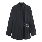 Women Black Shirts for Women Female Fashion Long Sleeve Blouses Women's Casual Shirt