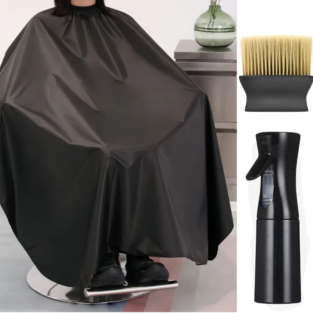 Black Salon Barber Cape for Men Women Hair Cutting Cape Hairdressing Cape Hair Cut Apron Hair Shampoo Dye  Tools Accessories
