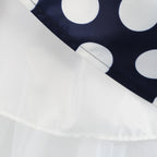 Girls' clothing, girls' baby clothes, skirt with bow and polka dot pattern, imitation show, Halloween party, exquisite clothing