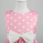 Girls' clothing, girls' baby clothes, skirt with bow and polka dot pattern, imitation show, Halloween party, exquisite clothing