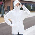 UV Protection Thin Breathable Sun-Proof  Cycling Coat Ice Silk Sunscreen Hoodies Long Sleeve Summer Ice Silk Sunscreen Clothing