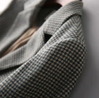 Green Jacket Coats for Women Skinny Plaid Outerwears Korean Fall Clothes  Simple Cheap Stylish in Promotion Check Blazer Woman