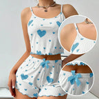 Women's Pajamas Set Sleepwear 2 PCS Short Tank Tops And Short