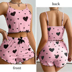 Women's Pajamas Set Sleepwear 2 PCS Short Tank Tops And Short