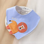 Cartoon Baby Bibs Soft Newborn Feeding Towel Cotton Cloths Baby Girls Boys Bandana Bib Newborn Saliva Towel Burp Cloths