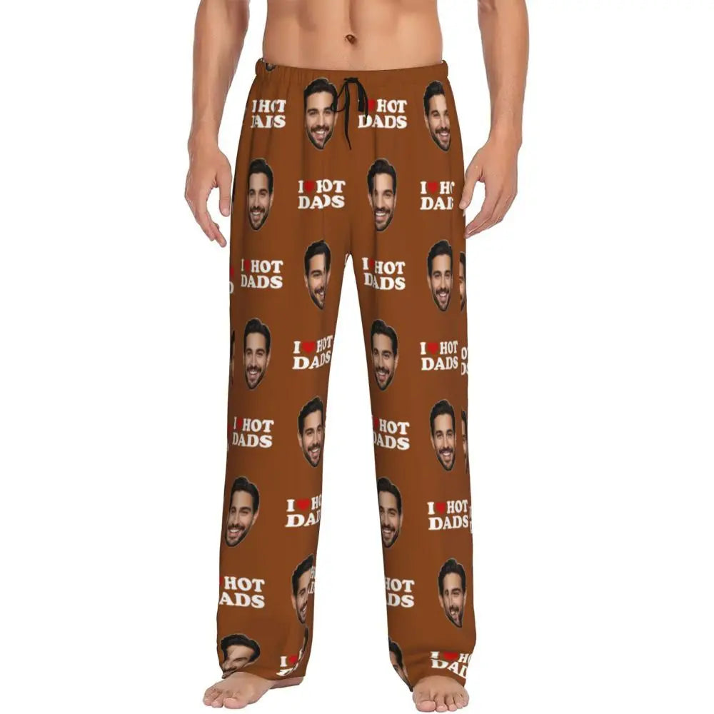 I Love Hot Moms Custom Pajama Pants