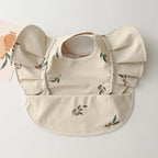 Baby Bibs INS Nordic Style Angel Feed Pocket Burp Girl Boy Infant Meals Bib Waterproof Easy Clean Cute Elephant Bibs Soft PU