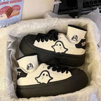 Shoes for Women High on Platform Round Toe Woman Footwear Trends 2025 Comfortable and Elegant Walking Aesthetic Vulcanized Shoe