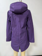 Waterproof Autumn Women's Mountaineering Coat Solid Big Pockets Hooded Loosse Female's Jacket Windproof Thermal outwear For Lady