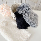 Colorful Furry Plush Leg Warmers Women Girl Winter Soft Thick Fuzzy Boot Cuffs Leg Sleeves Covers Footless Calf Socks Streetwear