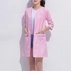 Beauty Salon Beautician Overalls Hairdressing Spa Massage Therapist Health Work Uniform Nail Salon Long / Short Sleeves Coats