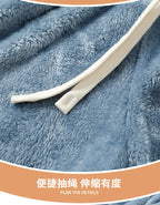Men's Pajamas made of coral fleece, Plus Size 8XL, spliced, square collar, long sleeves, long pants, warm Sleepwear Set