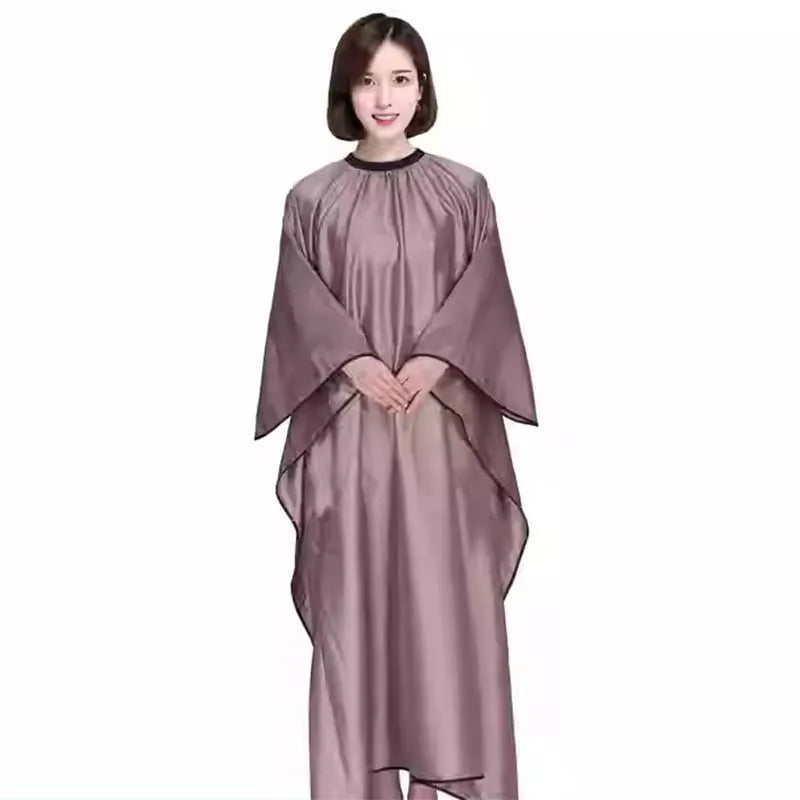 Custom Logo Water Repellent Adjustable Metal Button Hair Salon Work Hair Salon Hair Dressing Capes