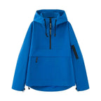 Fall 2025 Women's Casual Spor Loose Fit Stand Collar Long Sve Hooded Jaet Windbreaker Outerwear Polyester Fiber 00%