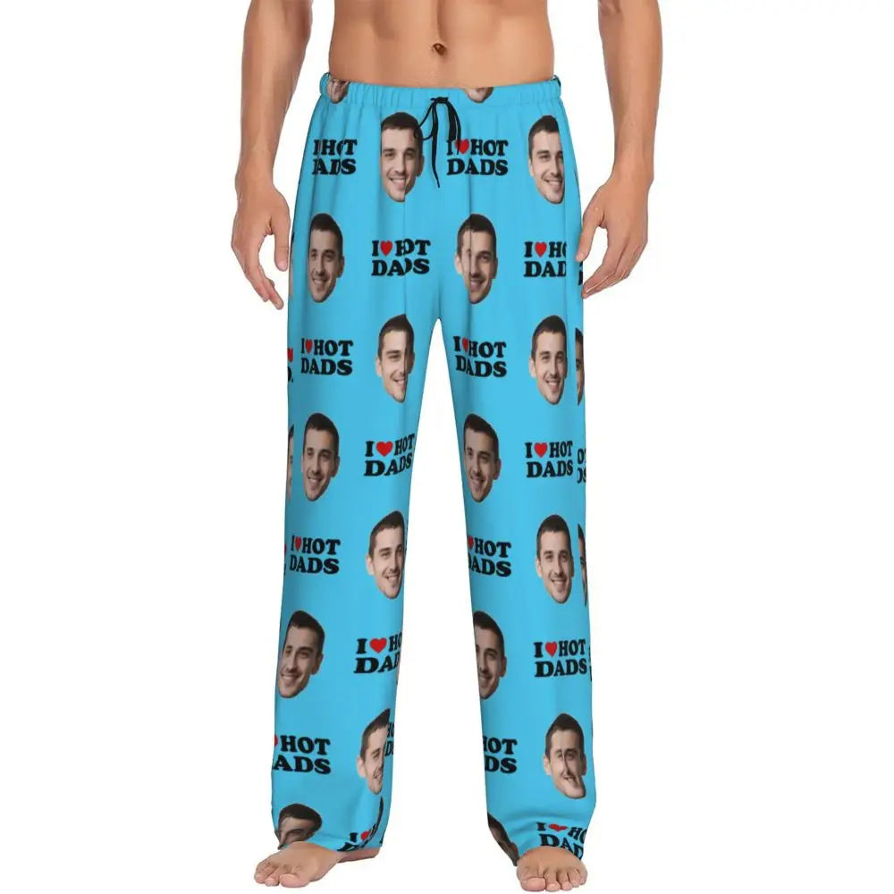 I Love Hot Moms Custom Pajama Pants