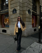 Female Clothing Women's Jacket New Outerwear 2025 Autumn Women's New Style Sequined Small Stand-up Collar Jacket Women Fur Coat