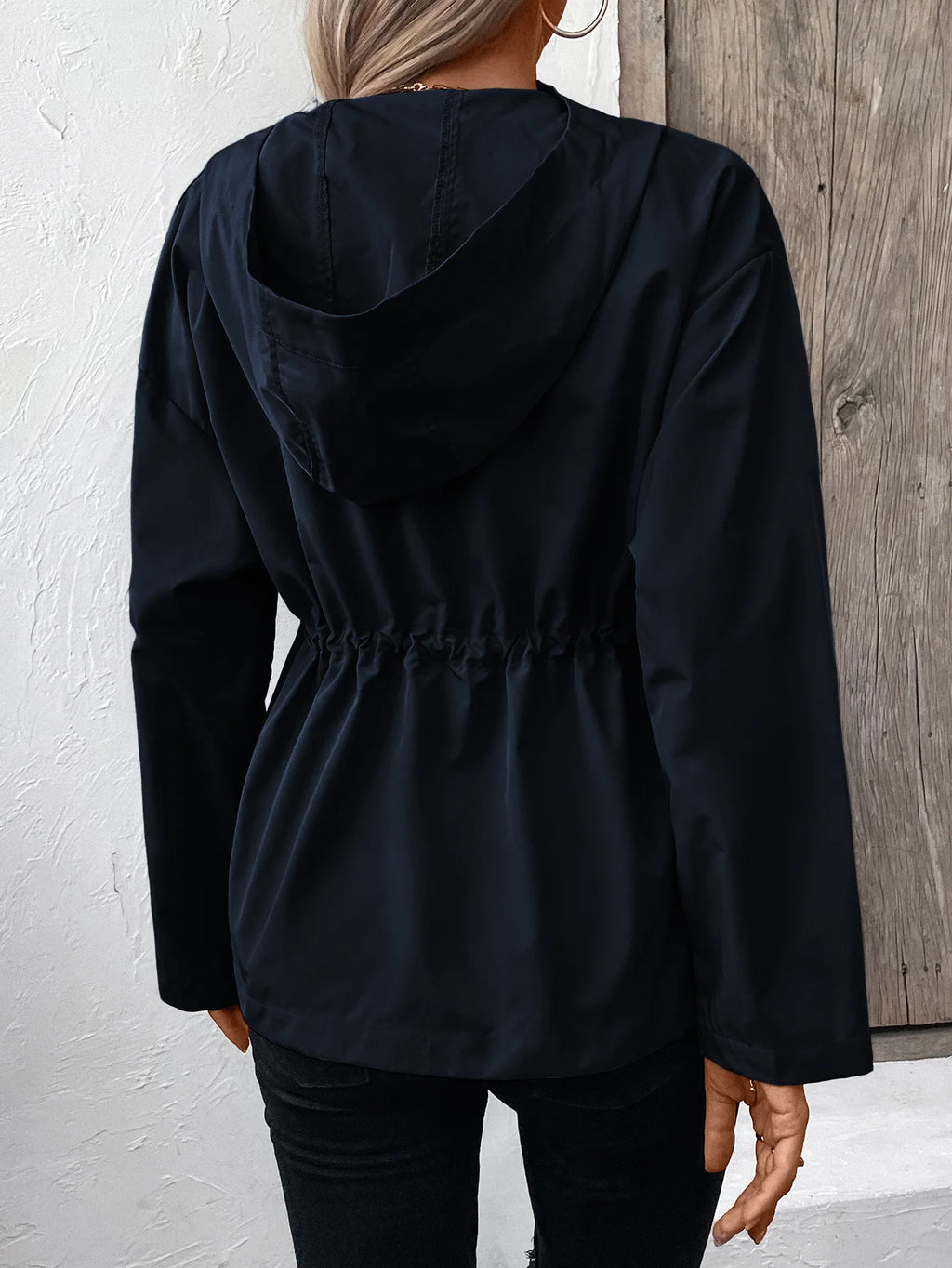 European and American Style Hooded Raincoat Outdoor Sports Hiking Waterproof Coat Outerwear Top