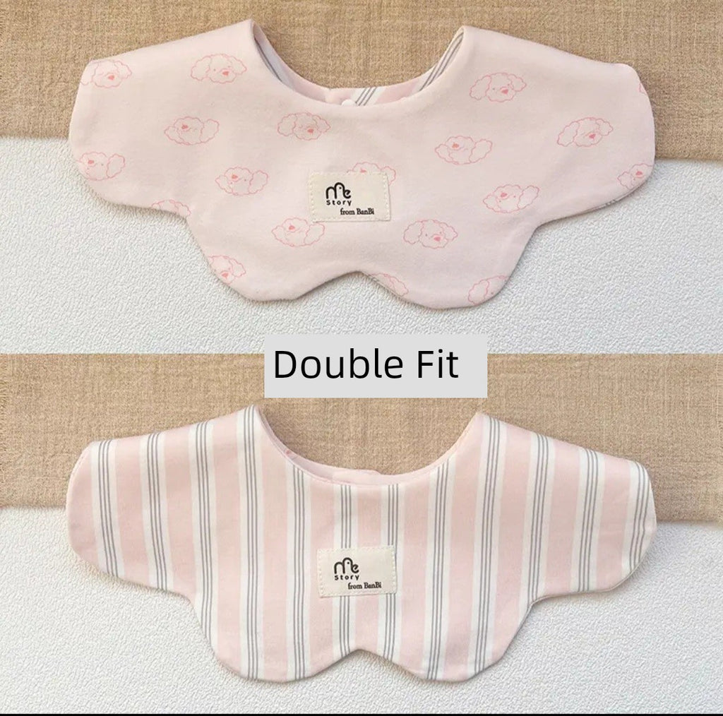[2] Baby double-sided saliva towel ins K-style New arrival baby cotton bib Easiest for match double-sided saliva pocket bib