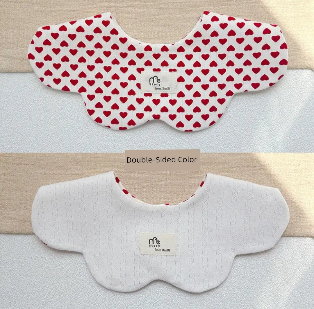 [2] Baby double-sided saliva towel ins K-style New arrival baby cotton bib Easiest for match double-sided saliva pocket bib