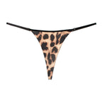 Lingerie Underwear Ladies Seamless Cotton Thin Belt Sexy Panties Leopard G-string Women Thong Briefs