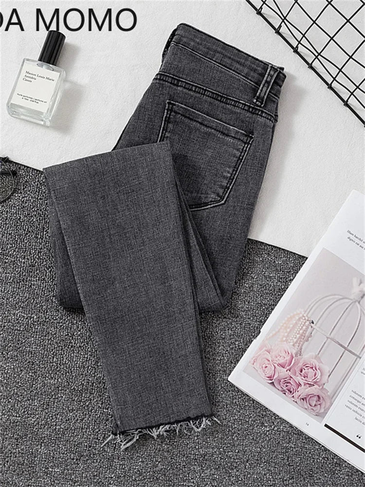 Jeans Female Denim Pants Black