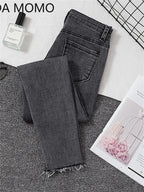 Jeans Female Denim Pants Black