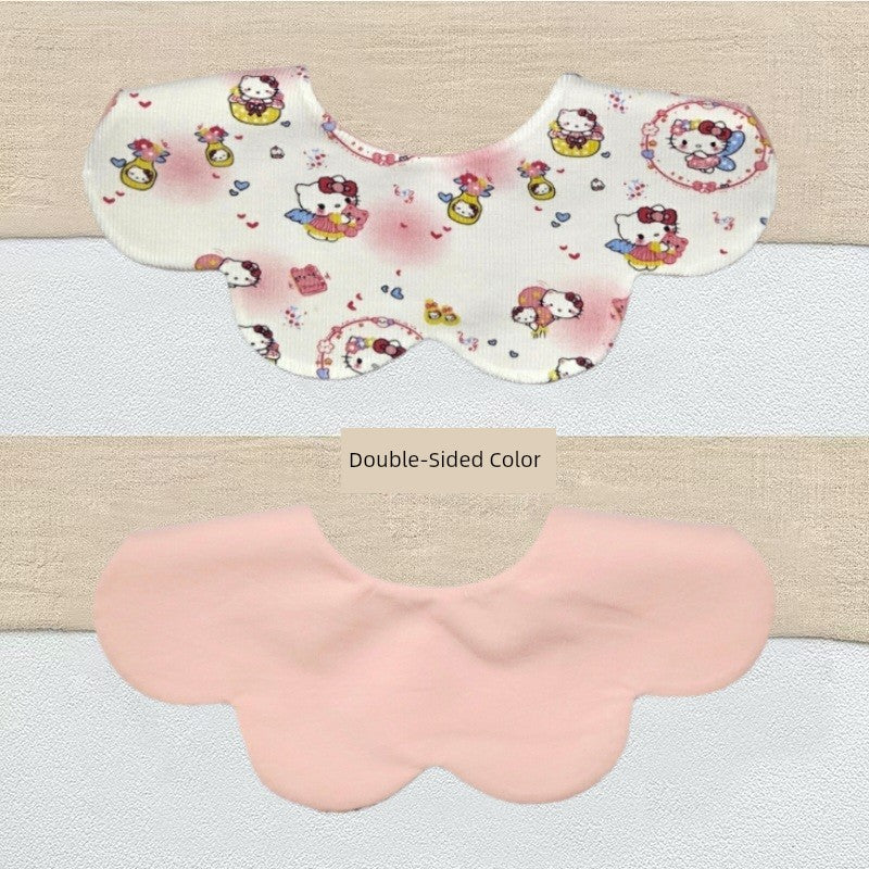 [2] Baby double-sided saliva towel ins K-style New arrival baby cotton bib Easiest for match double-sided saliva pocket bib