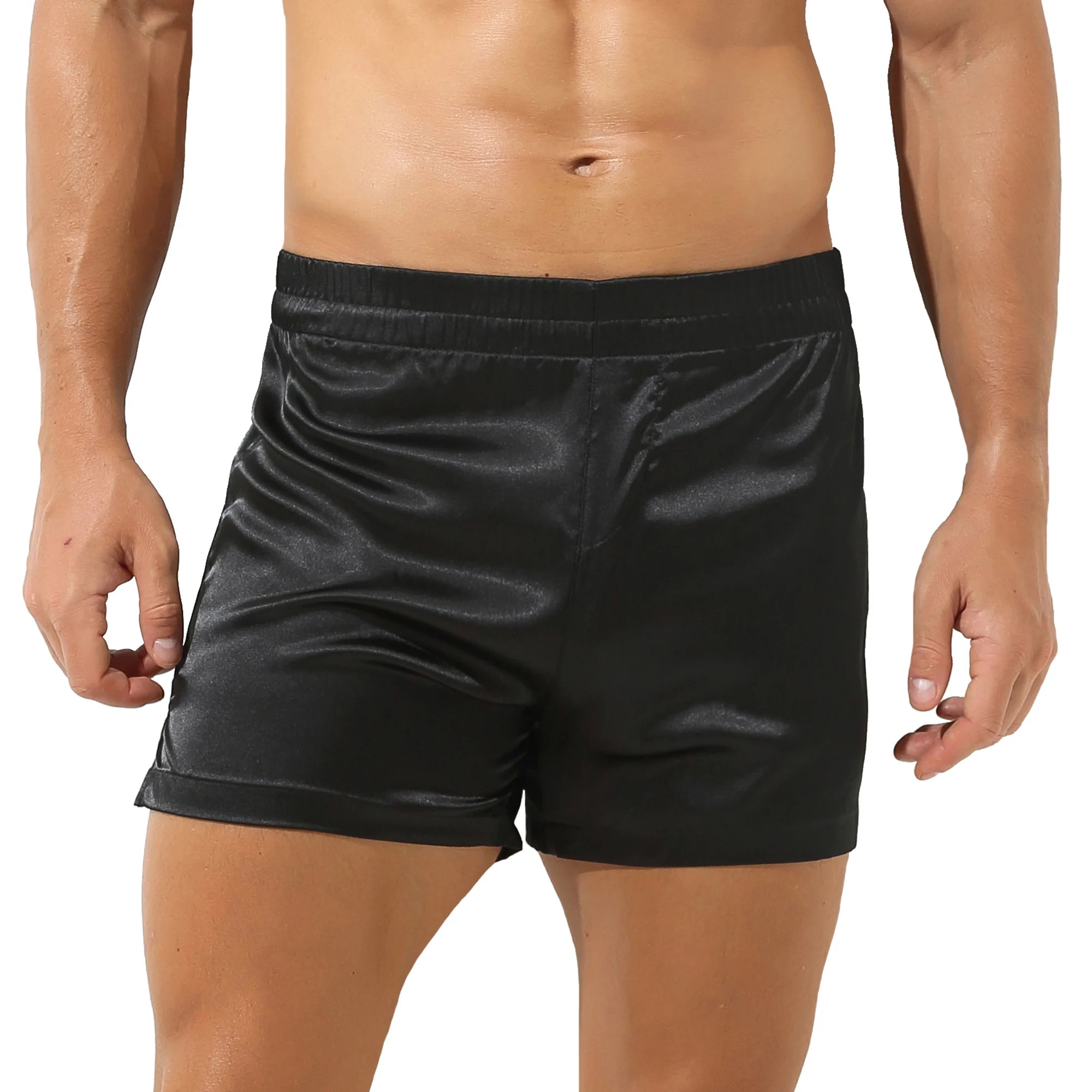 Mens Hooded Bath Robe Short Sleeve House Robe Satin Silk Lounge Bathrobes with Belt Men's Pajamas Homme Kimono Robes Sleepwear