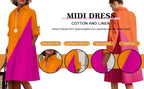 Womens Fashion Retro Splicing Printed Long-sleeved Dresses Fall And Winter Single-breasted Loose Dresses New Lapel Shirt Dresses