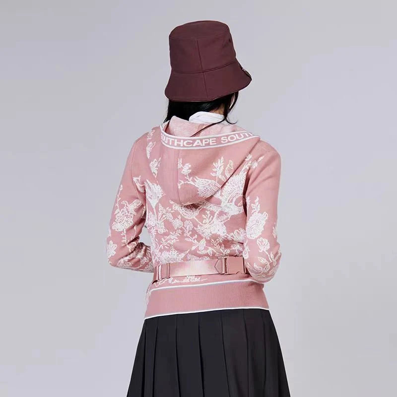 Women's Golf Jacket: Stylish, Versatile, Flattering, Youthful, Skin-Friendly Long-Sleeve Knit Cardigan