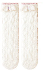 Kids Leg Warmers Baby Stockings Winter Fleece Floor Socks Coral Velvet Socks Leg Warmers Baby Knee Socks Baby Accessories