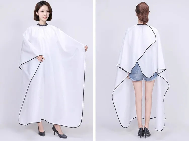 Custom Logo Water Repellent Adjustable Metal Button Hair Salon Work Hair Salon Hair Dressing Capes