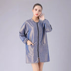 Hair Salon Work Clothes Pet Grooming Uniforms Long Sleeve Beauty Salon Smock Barber Shop Hairdresser Robe Anti Hair Gown Y1206