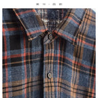 High-Quality Custom-Made Fabrics, Very Limited Quantity ~ Women's Plaid Long-Sleeve Shirt with Polo Collar, Casual Slim-Fit Loose Top, New Autumn 2025 Model