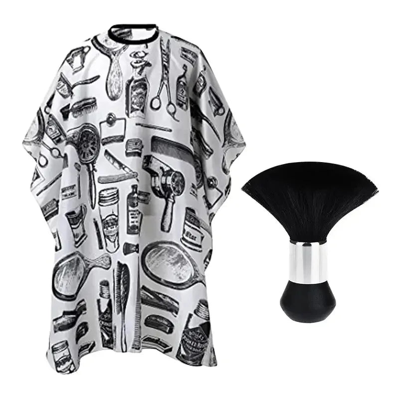 Professional Salon Hair Cutting Cape Barber Cape for Men/Women Adjustable Snap Button with Waterproof Hairdressing Salon Cloak