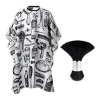 Professional Salon Hair Cutting Cape Barber Cape for Men/Women Adjustable Snap Button with Waterproof Hairdressing Salon Cloak