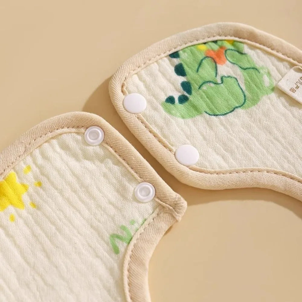 Baby saliva towel cotton bib gauze newborn waterproof spit milk rotating bib cute bib for boys and girls. baby bibs  baby stuff